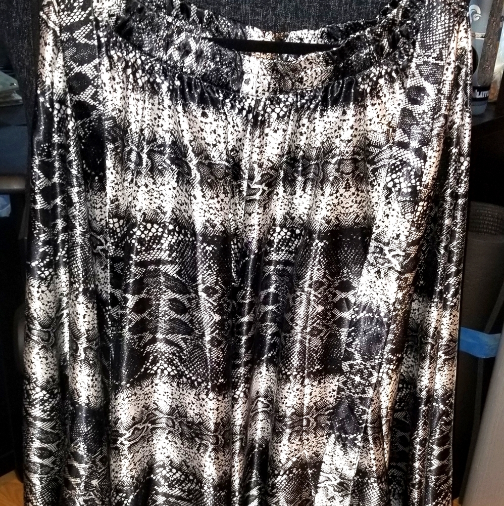 Iridescent Snakeskin Maxiskirt